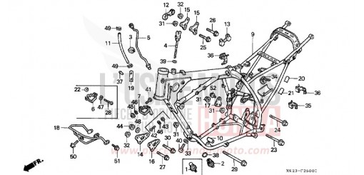 CARROSSERIE DE CHASSIS XR600RN de 1992